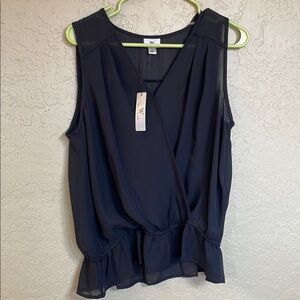 Worthington Black V-Neck Blouse